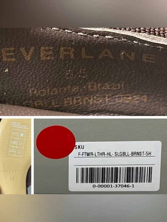 NIB Everlane The Ballet Slingback Heel in Deep Brown Satin, Size 5.5 - Picture 11 of 12